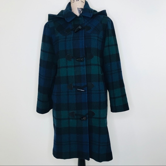 Talbots Jackets & Blazers - Talbots | Plaid Coat w/ Removable Hood (4)